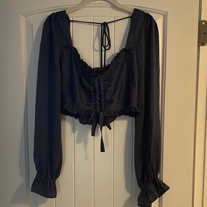 Elegant Navy Women's Blouse
